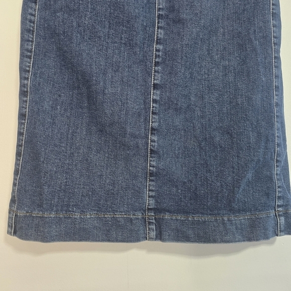 Scanlan Theodore Blue Denim Skirt stretchy - Picture 4 of 13